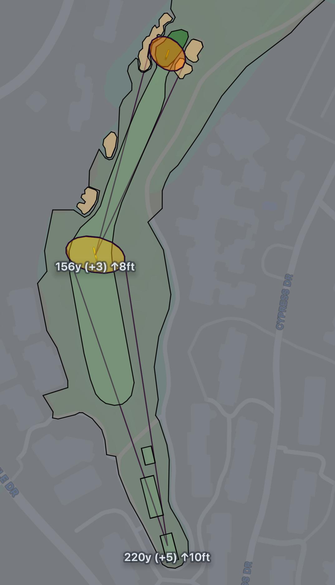 Sample tournament playbook page showing hole strategy